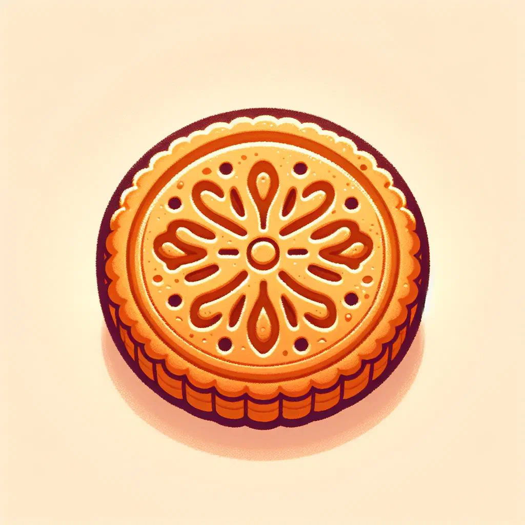 Golden Albanian biskota biscuits arranged on a serving board