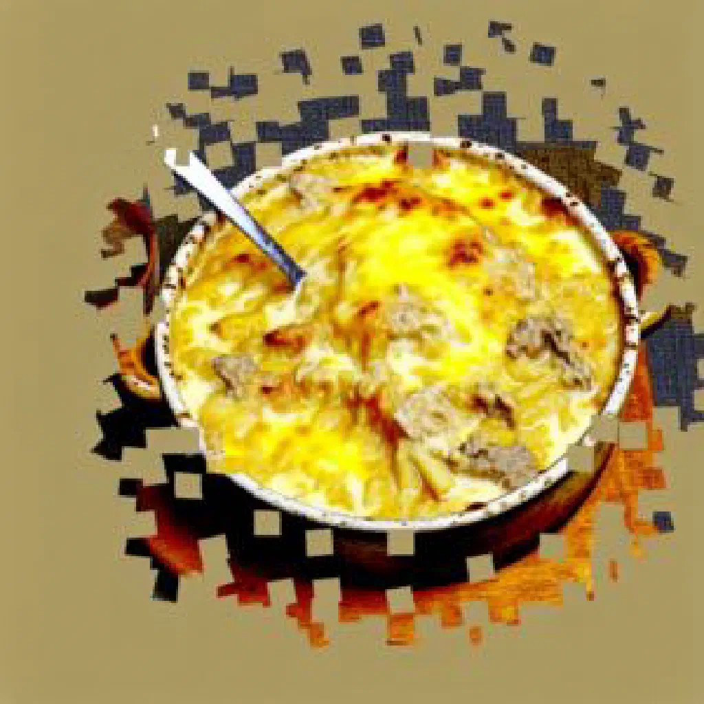 A hearty plate of Harapash with pasta, seasoned meat and fresh herbs