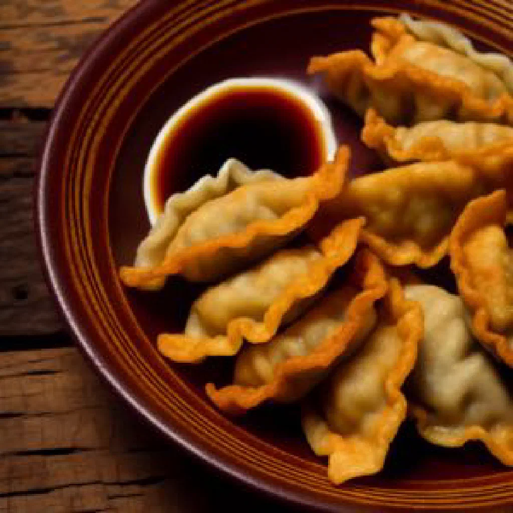Golden fried Albanian shapkat pastries filled with spinach and feta