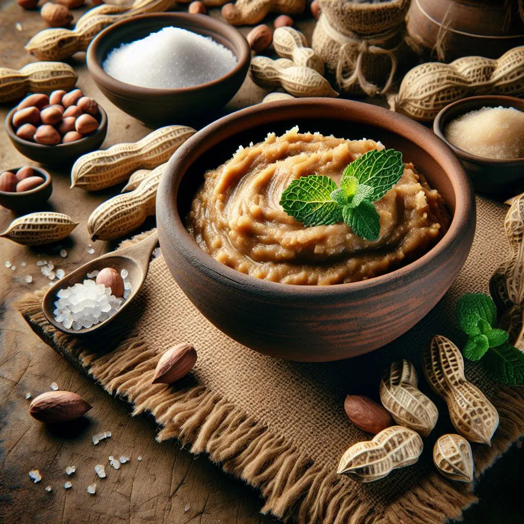 Squares of Angolan peanut and coconut sweet arranged on a plate