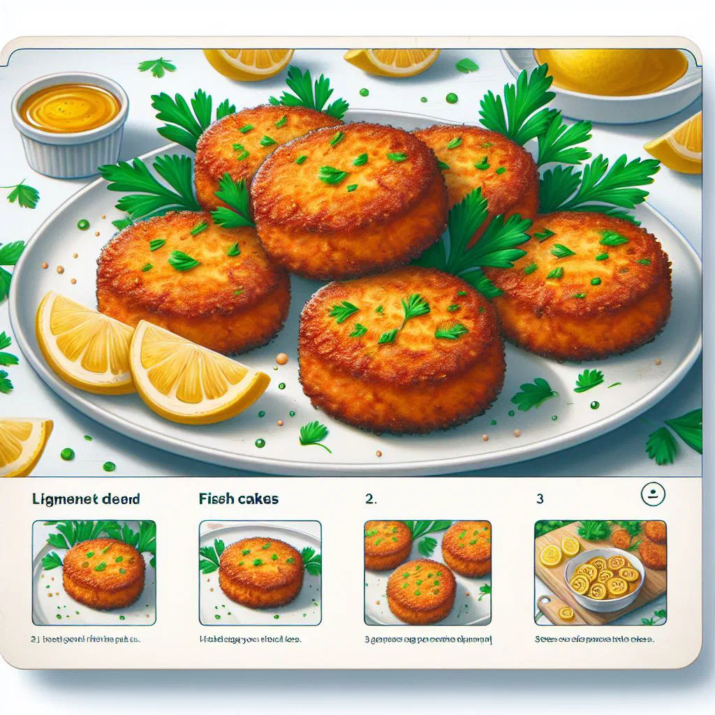 Golden fried Antiguan fish cakes on a plate with lime wedges