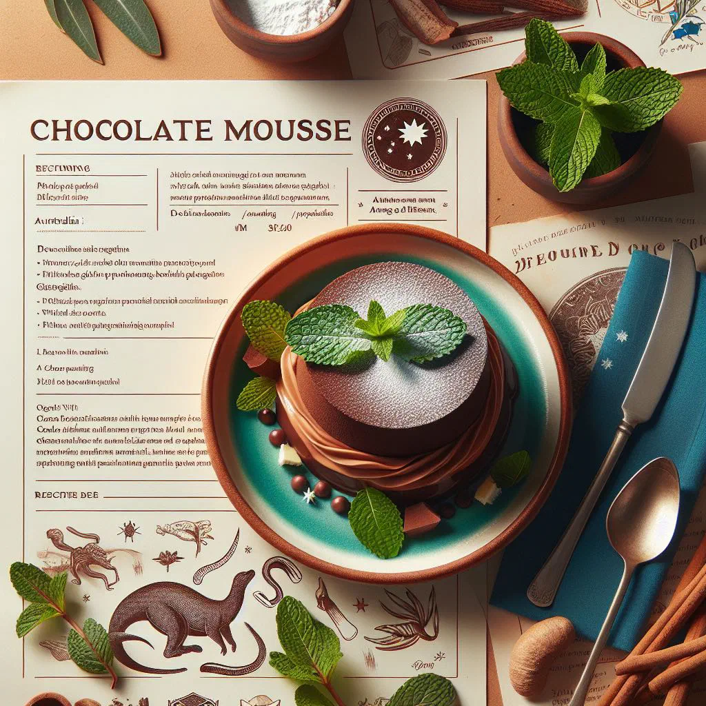 Chocolate mousse in a glass topped with fresh berries