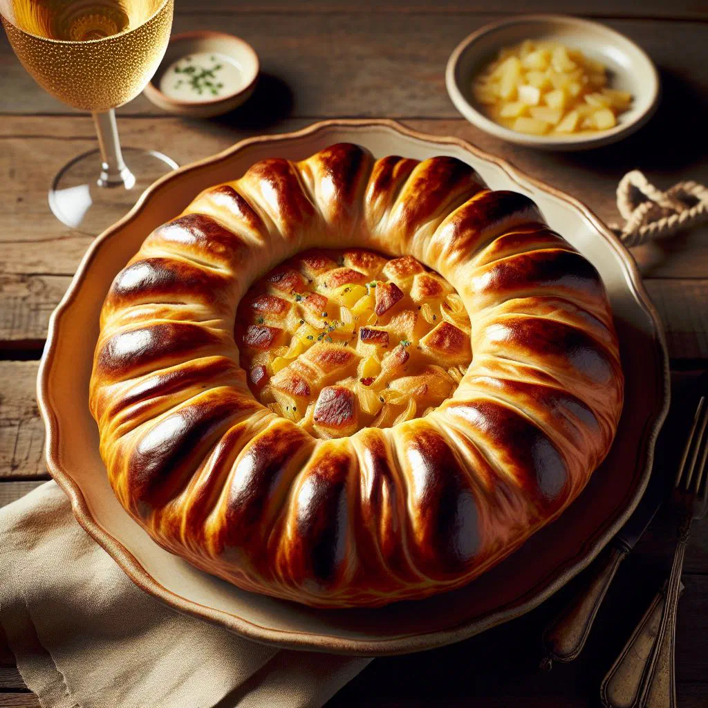 Golden fried Zillertaler Krapfen, crisp potato-filled pastry pockets
