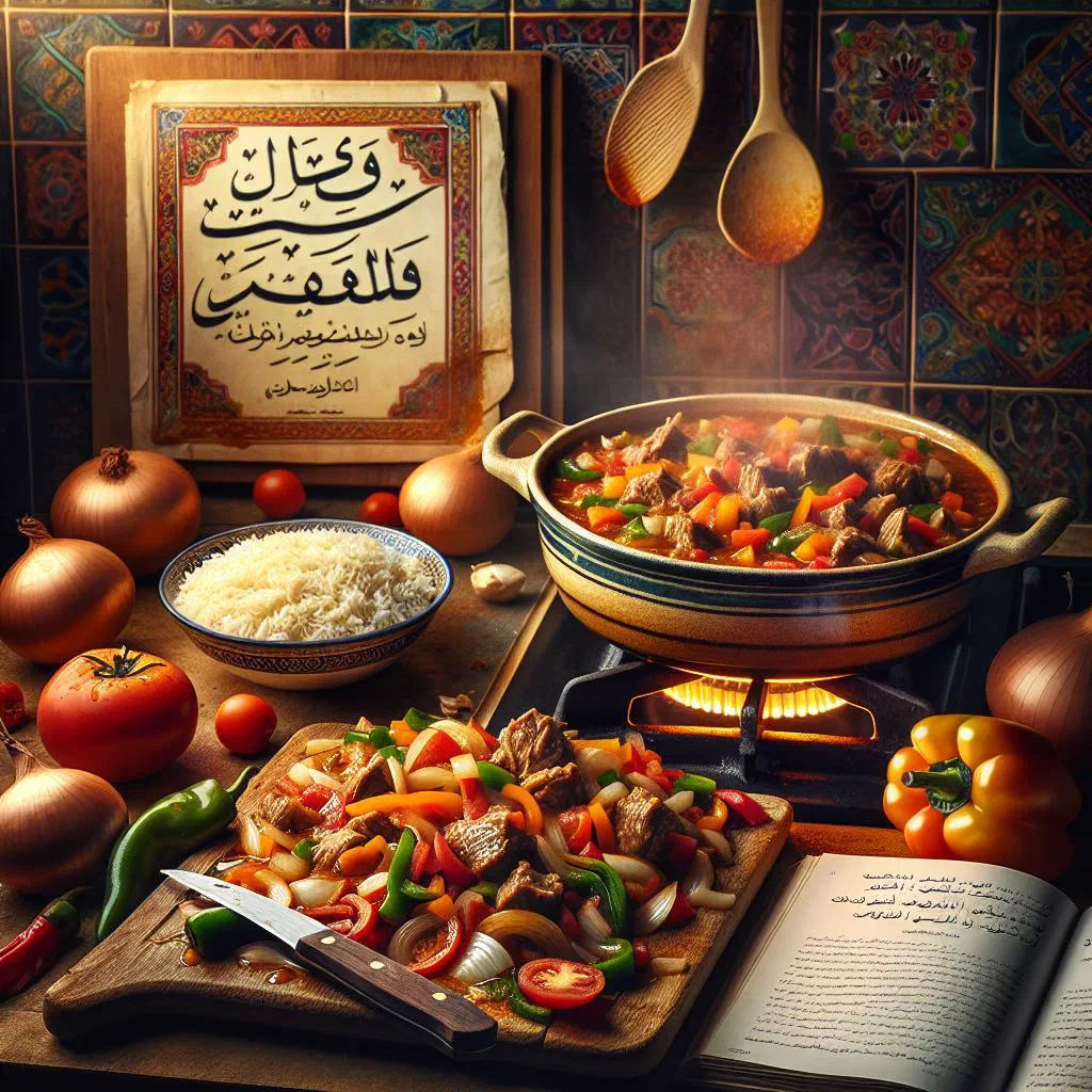 Bahraini al-margoog lamb and vegetable stew with soft dough pieces