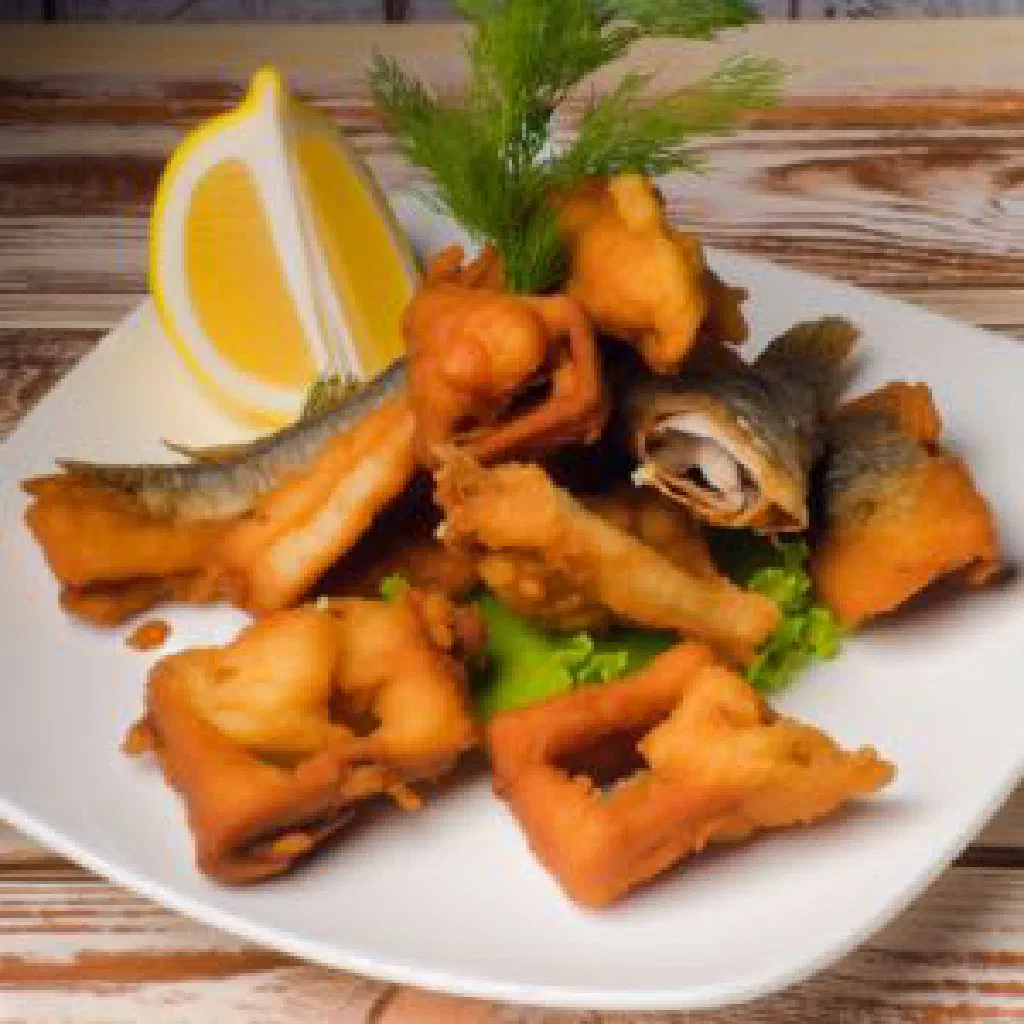 Bowl of Bahraini mehyawa fish sauce served with warm flatbread