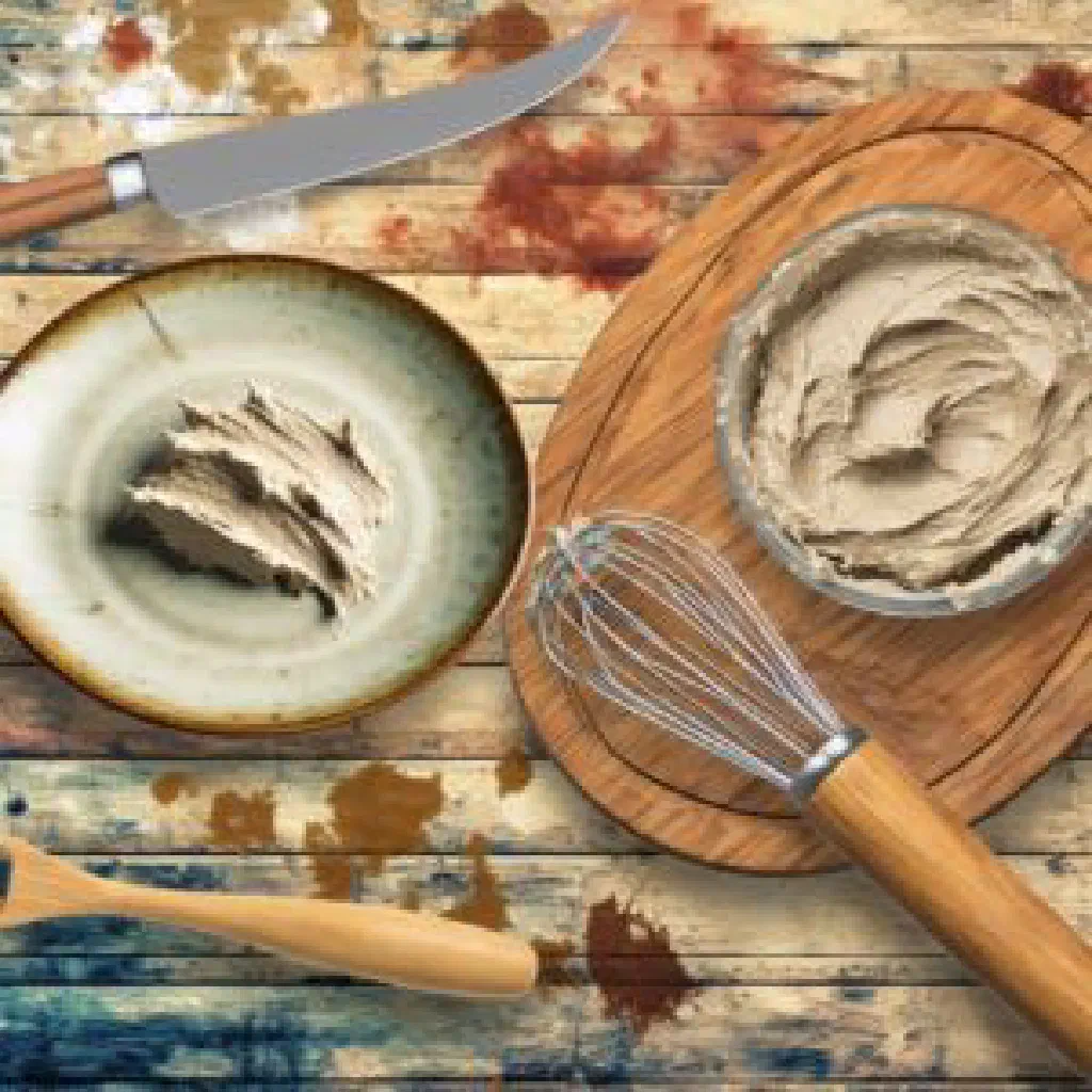 Rui posto with fried rohu fish in a poppy seed paste, garnished with coriander