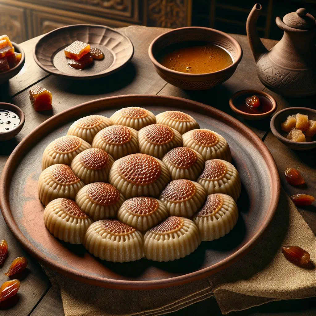 Steamed vapa pitha rice cakes filled with coconut and jaggery
