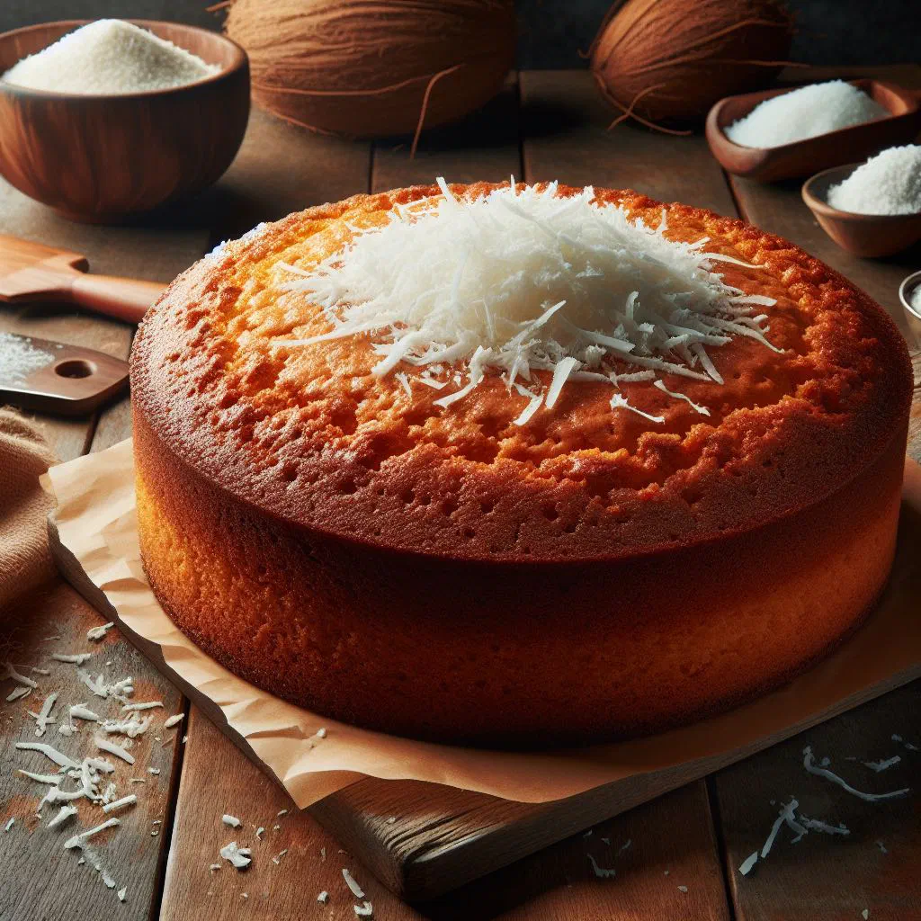 Pink and white coconut sugar cakes on a plate