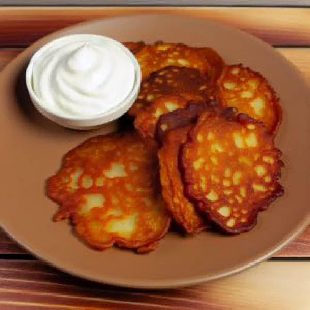 Golden pan-fried Belarusian pechisten dumplings filled with potato and onion