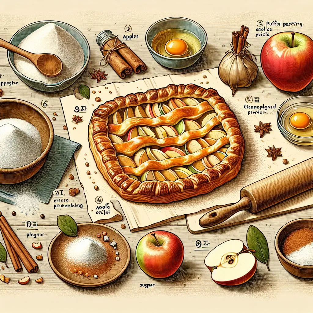 Golden Aalsterse vlaai tart with a fruit filling, dusted with icing sugar