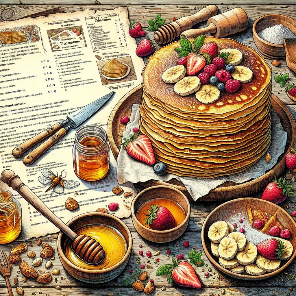 Thin rolled Bosnian palačinke pancakes dusted with sugar and filled with jam