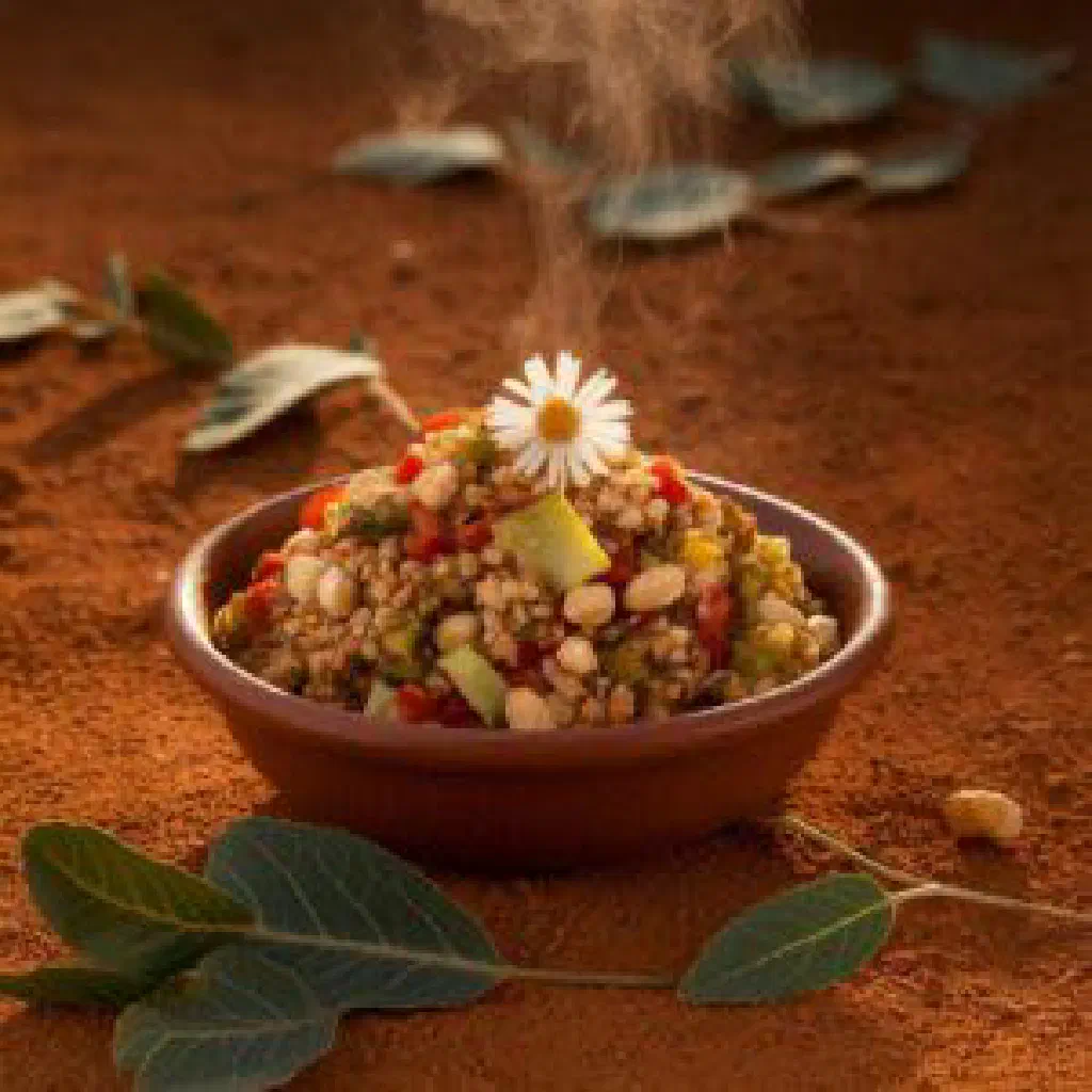 A bowl of soft maize meal Gemere served warm