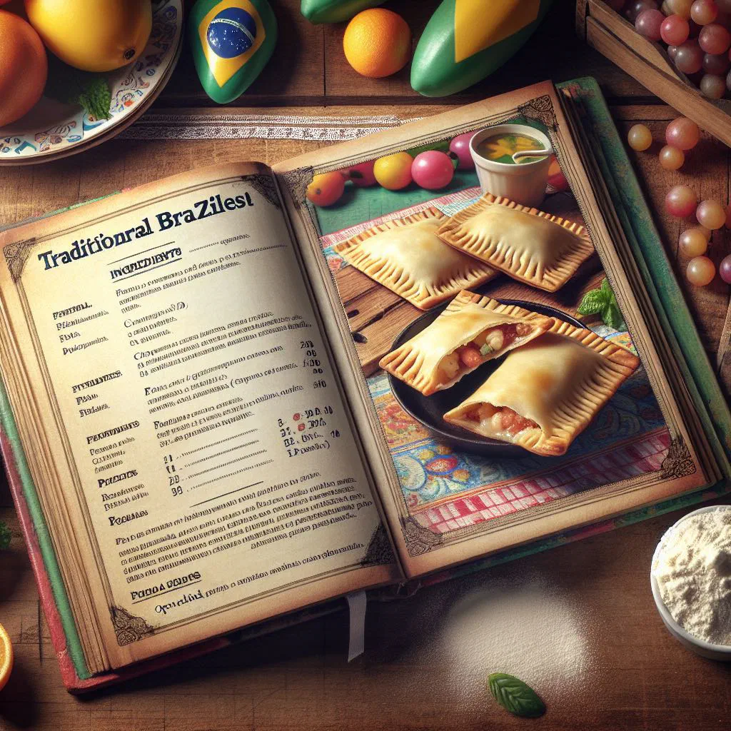 Golden, crispy Brazilian pastel pastries on a plate