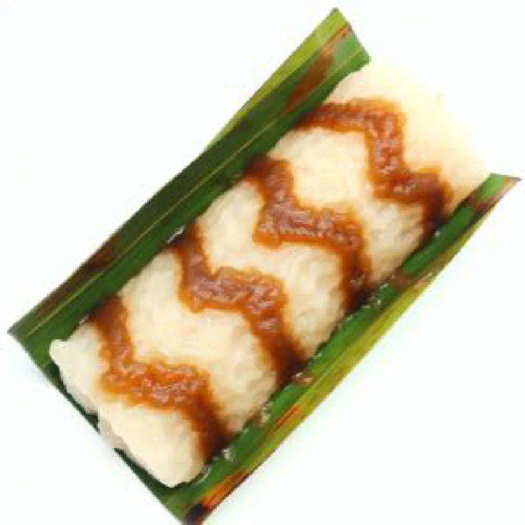 Marinated meat wrapped in banana leaves and steamed, Bruneian jelurut