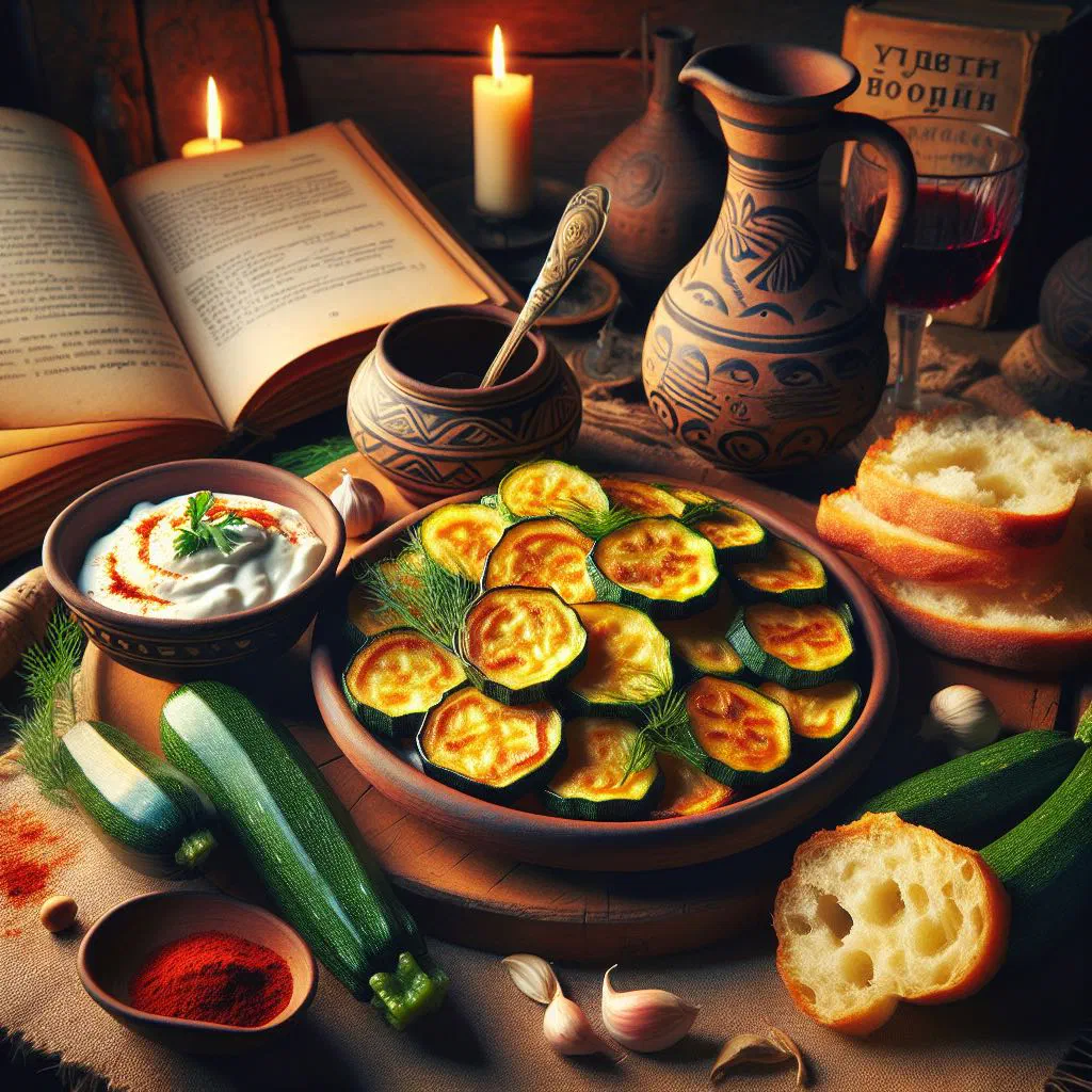 Baked stuffed courgette halves filled with herbed rice