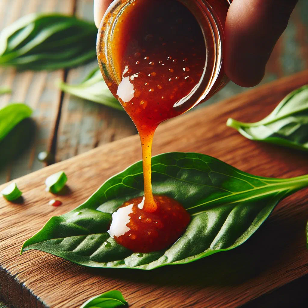 Bowl of sauce feuille, a green leafy stew from Burkina Faso