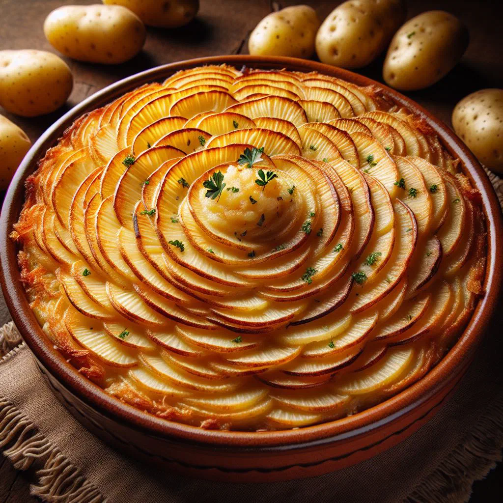 Golden-baked sweet potato tart dusted with cinnamon