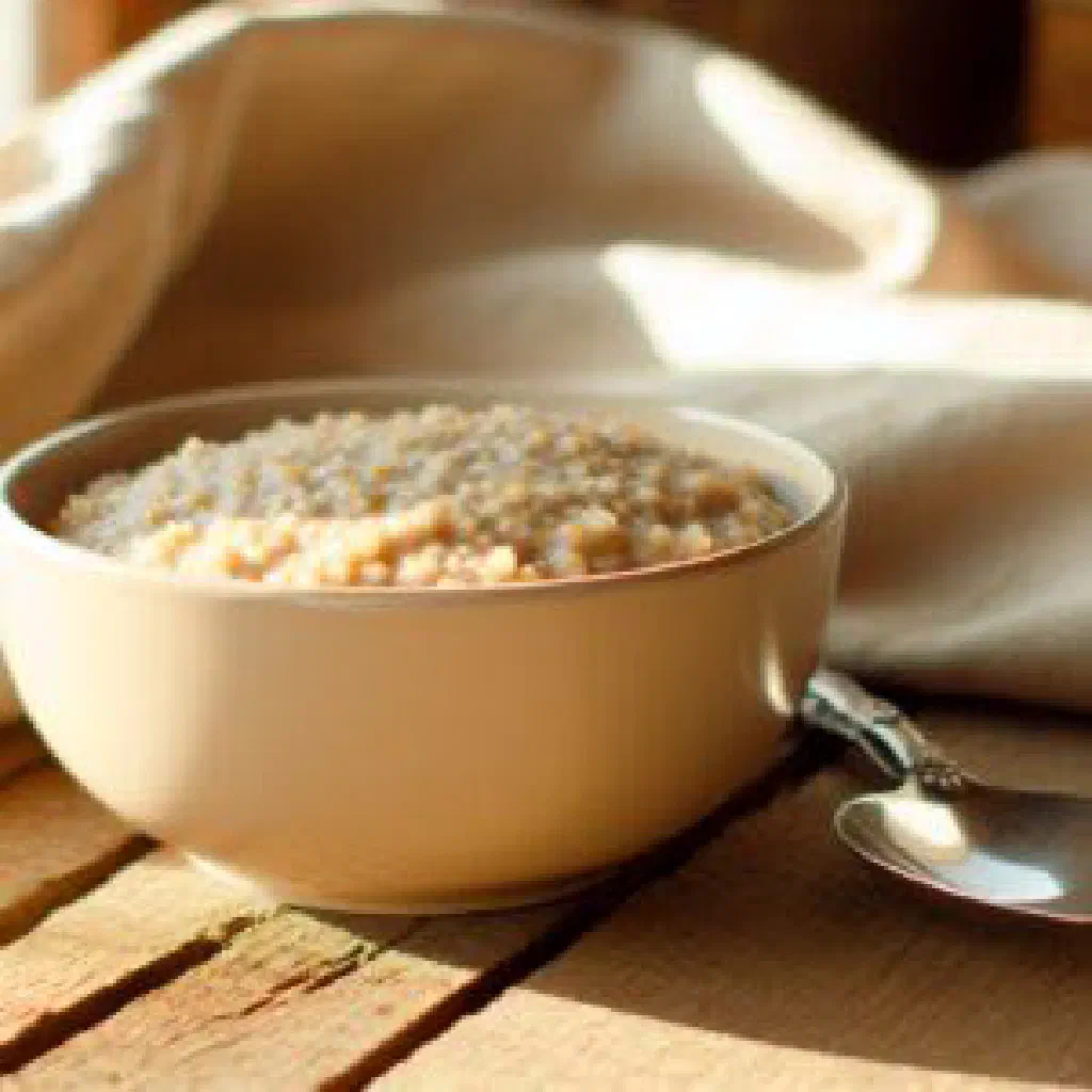 Bowl of fermented sorghum tchoukoutou served in a traditional clay vessel