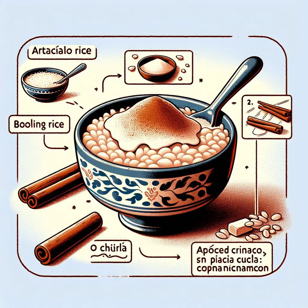 Creamy Chilean arroz con leche dusted with cinnamon in a bowl