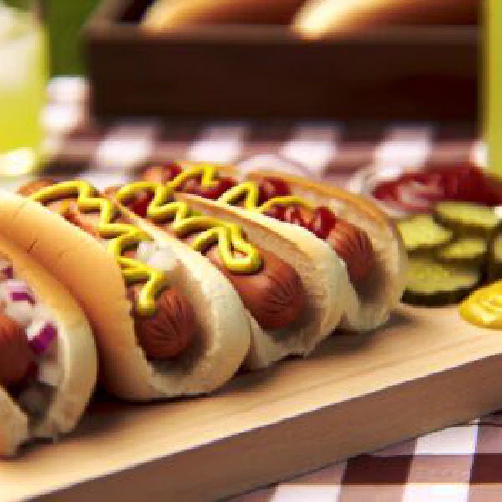 Chilean completo hot dog topped with avocado, tomato and mayonnaise