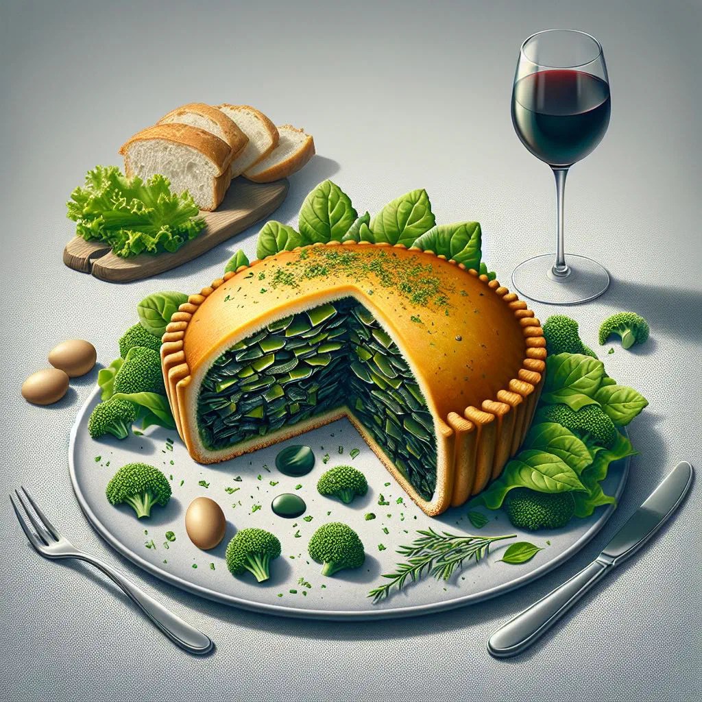 Baked pastel de cochayuyo with a golden cheese topping in a dish