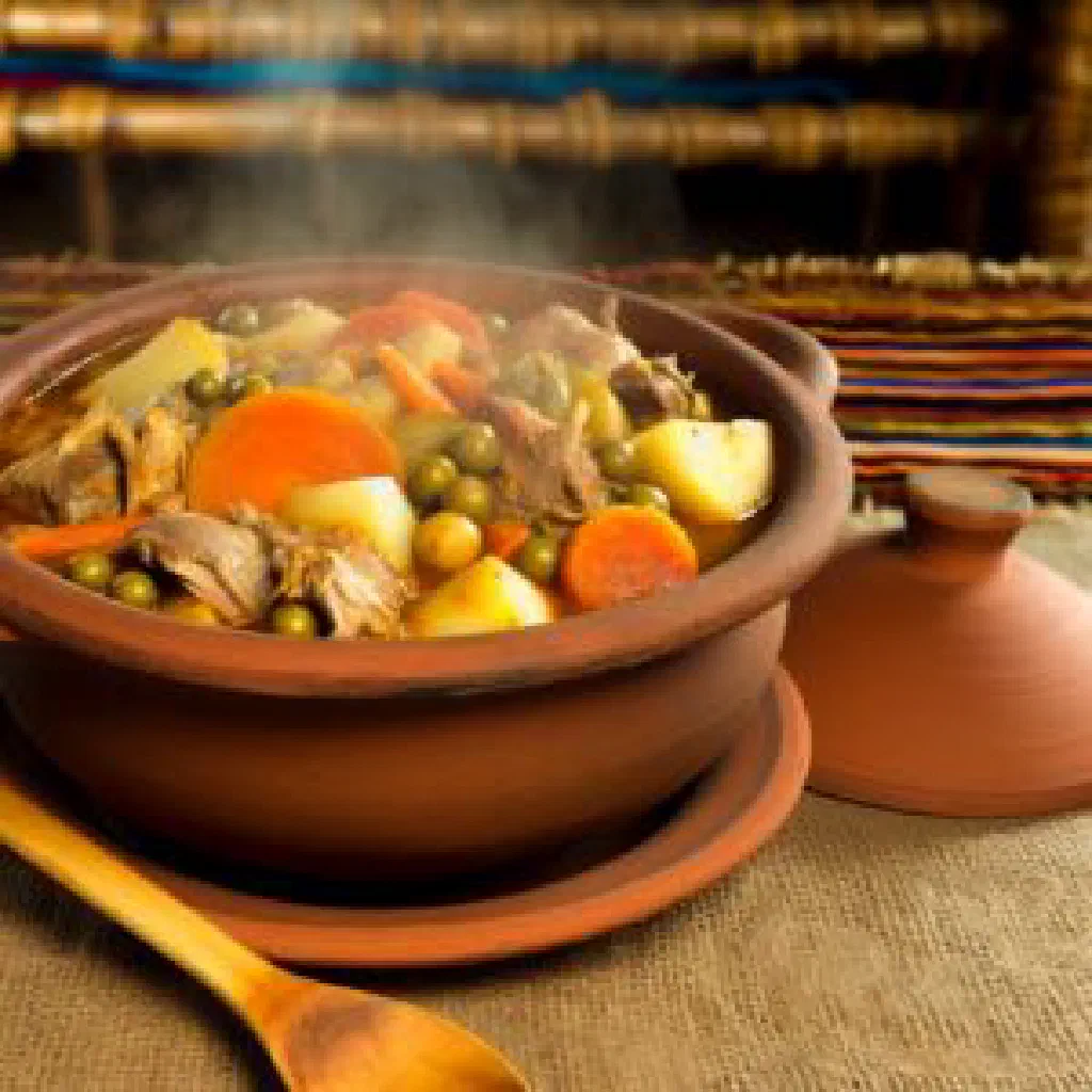 Colombian salpicón with diced beef, chicken, avocado and fresh coriander