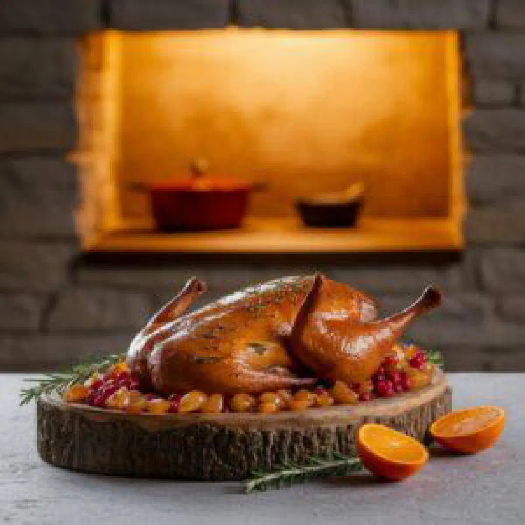 Whole roast suckling pig with crispy golden crackling