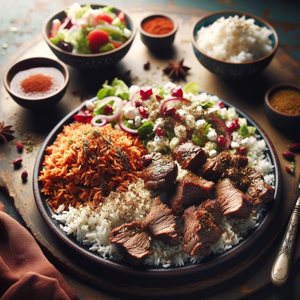 Cypriot afelia — tender red-wine braised pork with coriander in a rustic pan