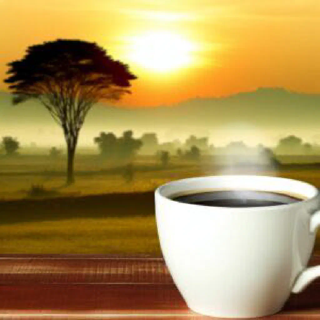 Small cup of thick Cypriot kafes coffee with foam
