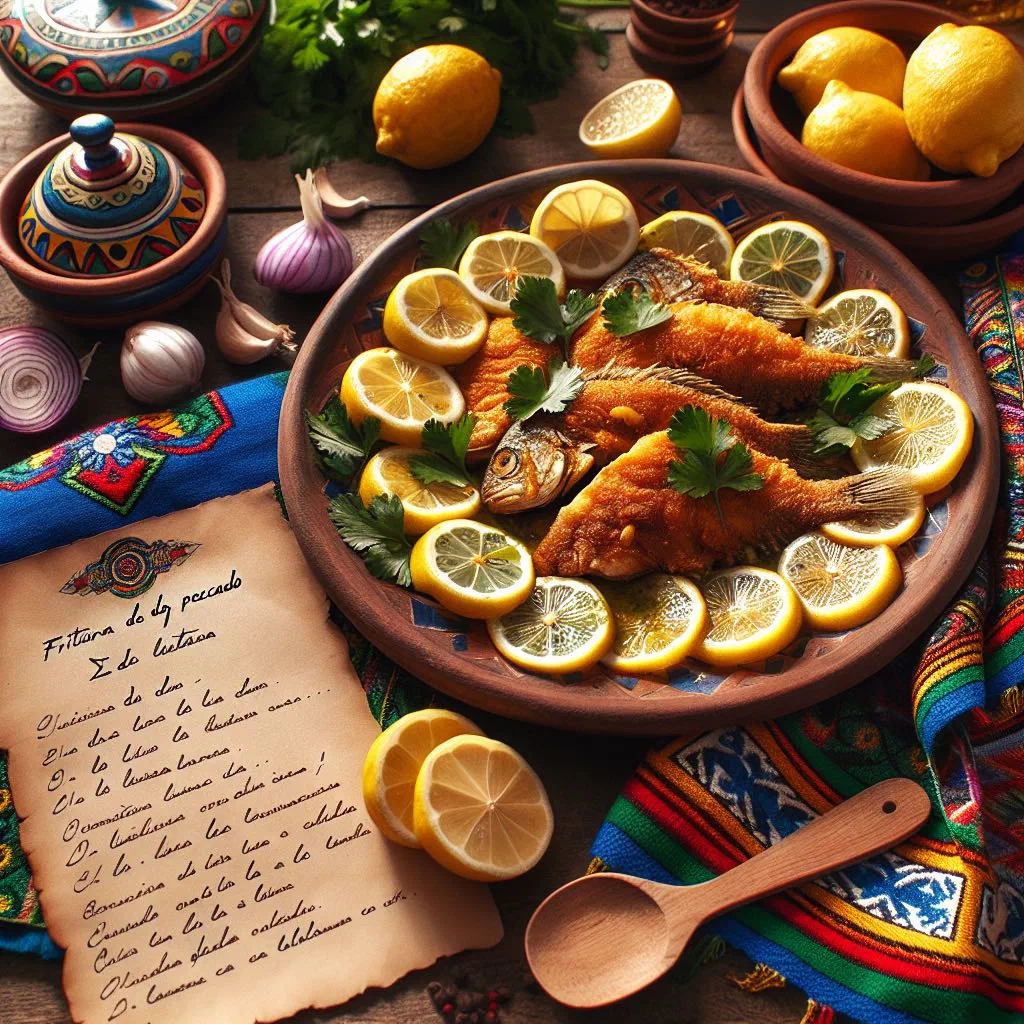 Golden, crispy fried fish served with lemon wedges and fresh sides