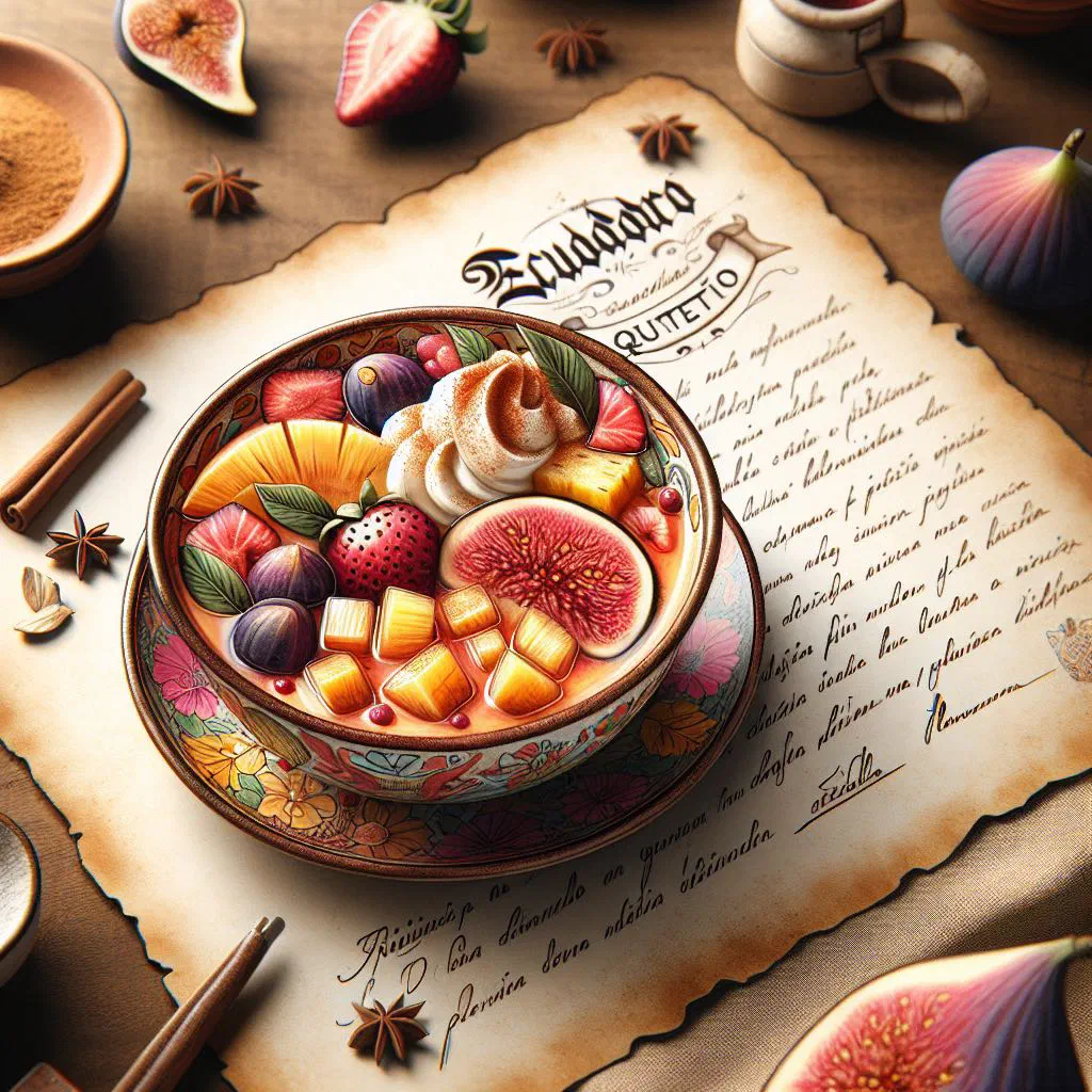 Rosero Quiteño served warm with fresh vegetables and parsley