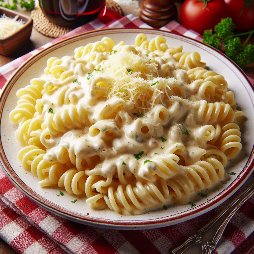 Baked Egyptian bechamel pasta with a golden cheese crust