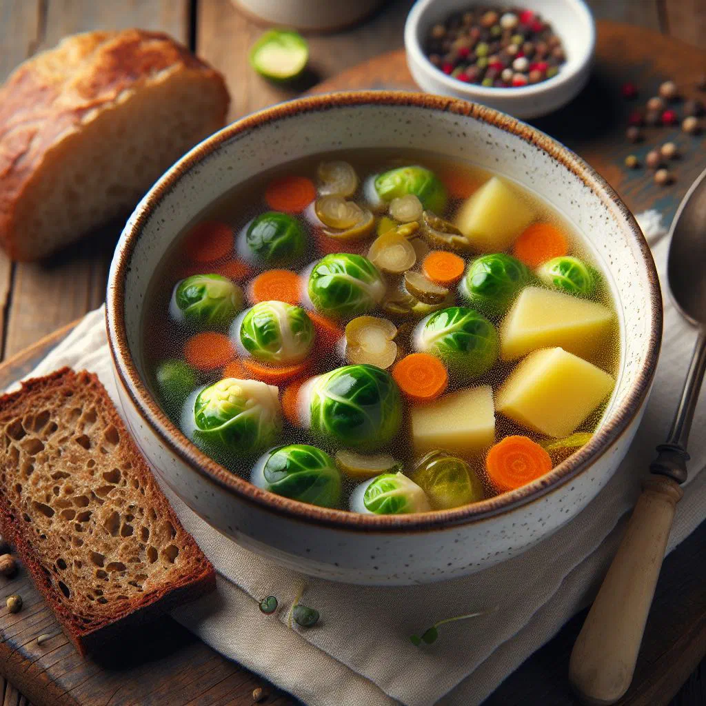 Creamy Estonian cauliflower soup garnished with fresh parsley