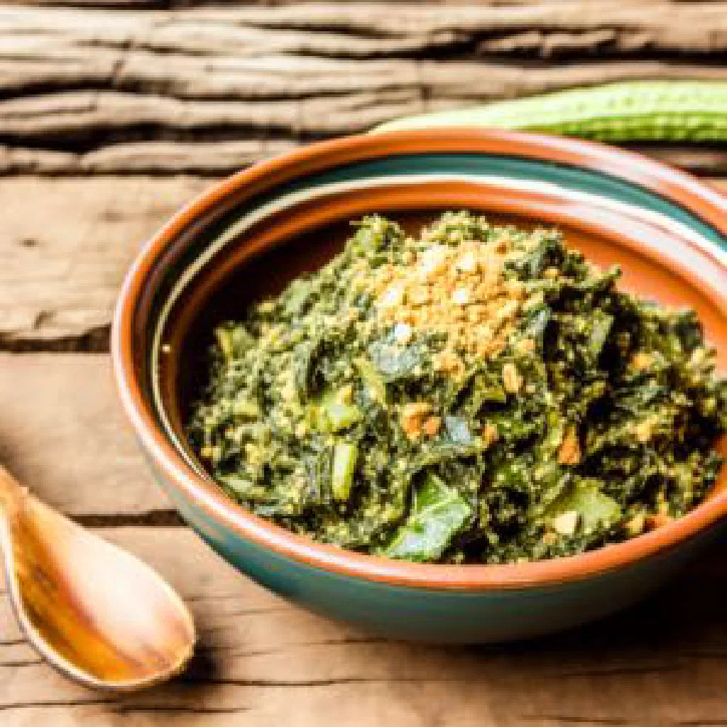 Bowl of Emaphakatsi, a smooth maize meal porridge from Eswatini