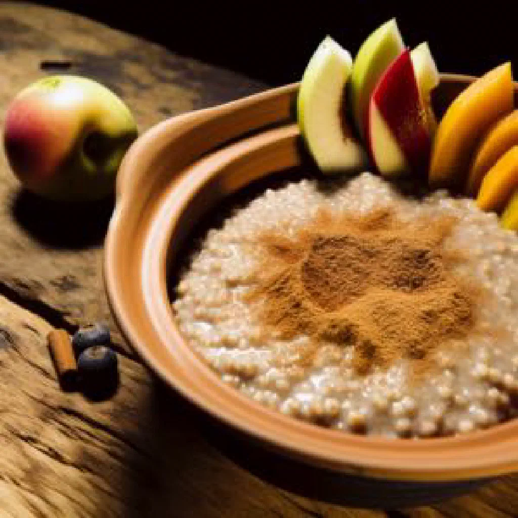 Bowl of Ethiopian beso made from roasted teff flour, drizzled with oil