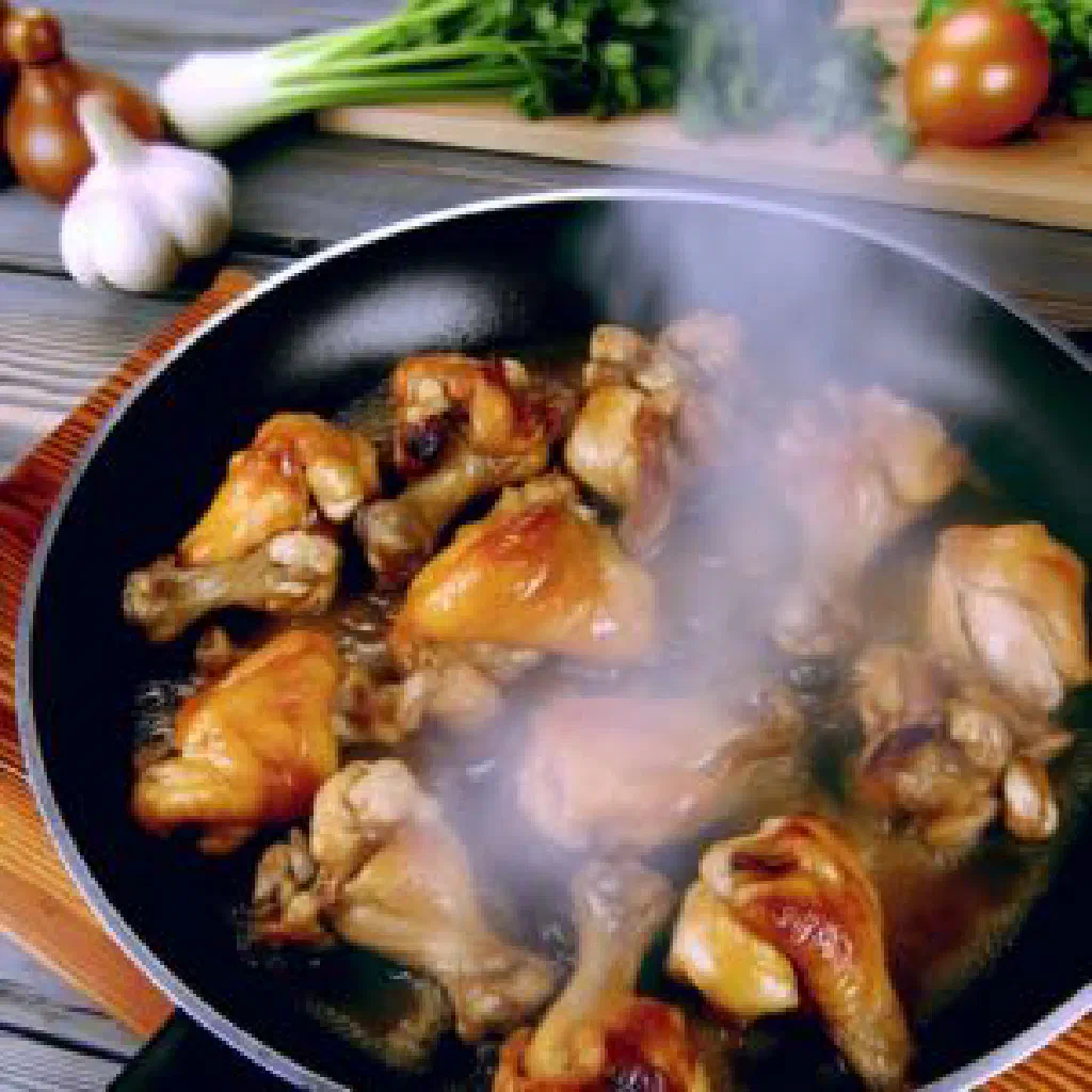Qosta, tender spiced meat in a rich Ethiopian sauce served with injera