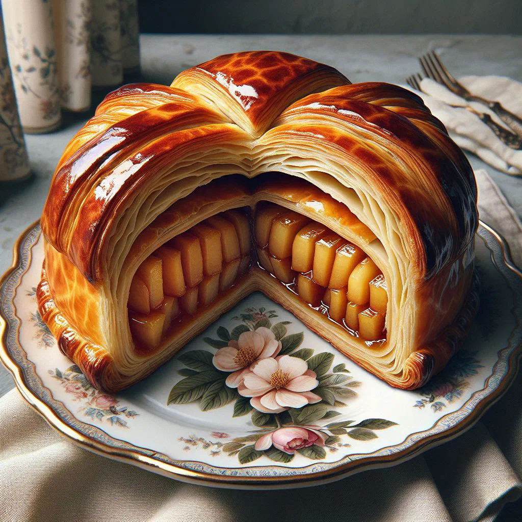 Golden baked chaussons aux pommes apple turnovers dusted with sugar