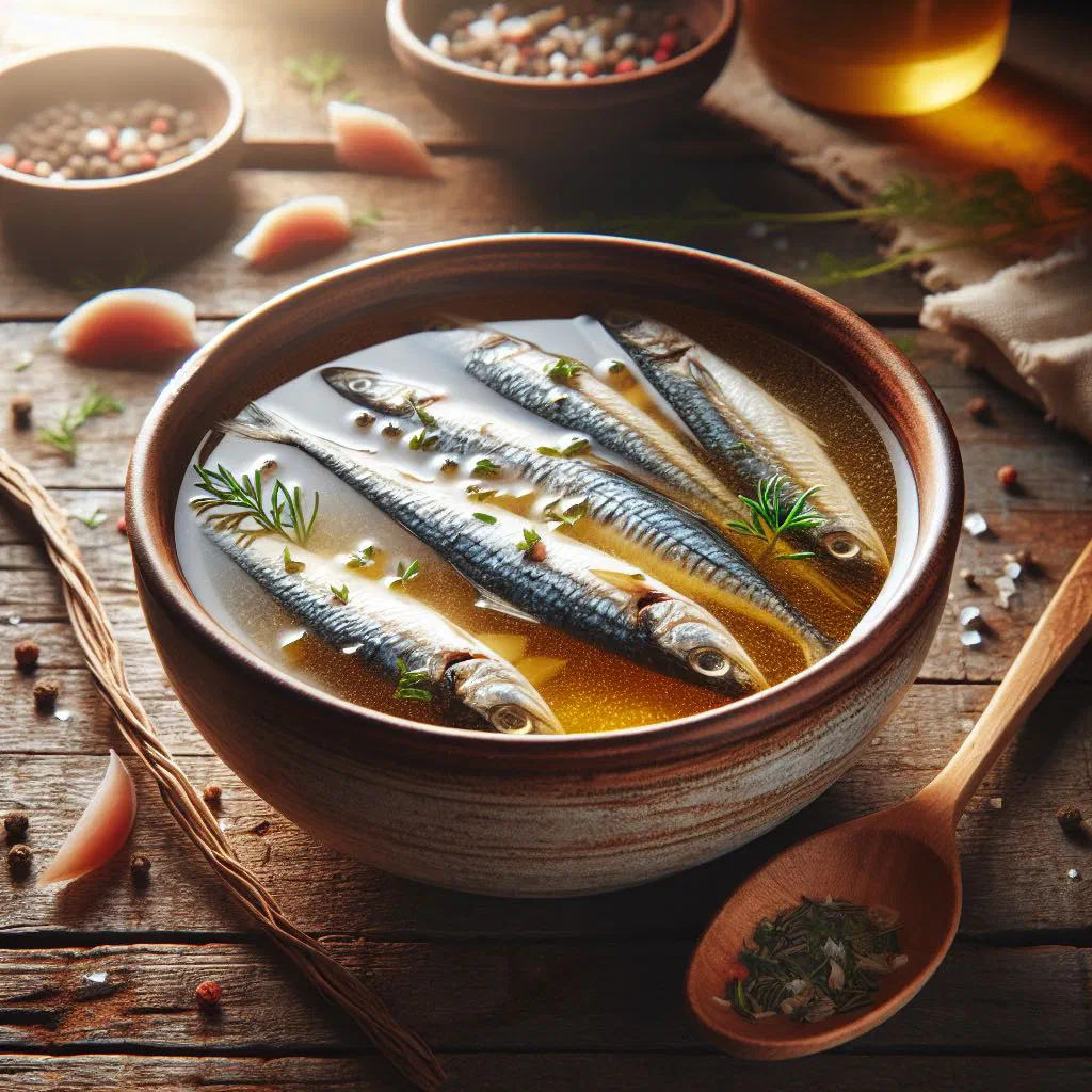 Gabonese fish broth with tomatoes, fresh herbs and lime slices