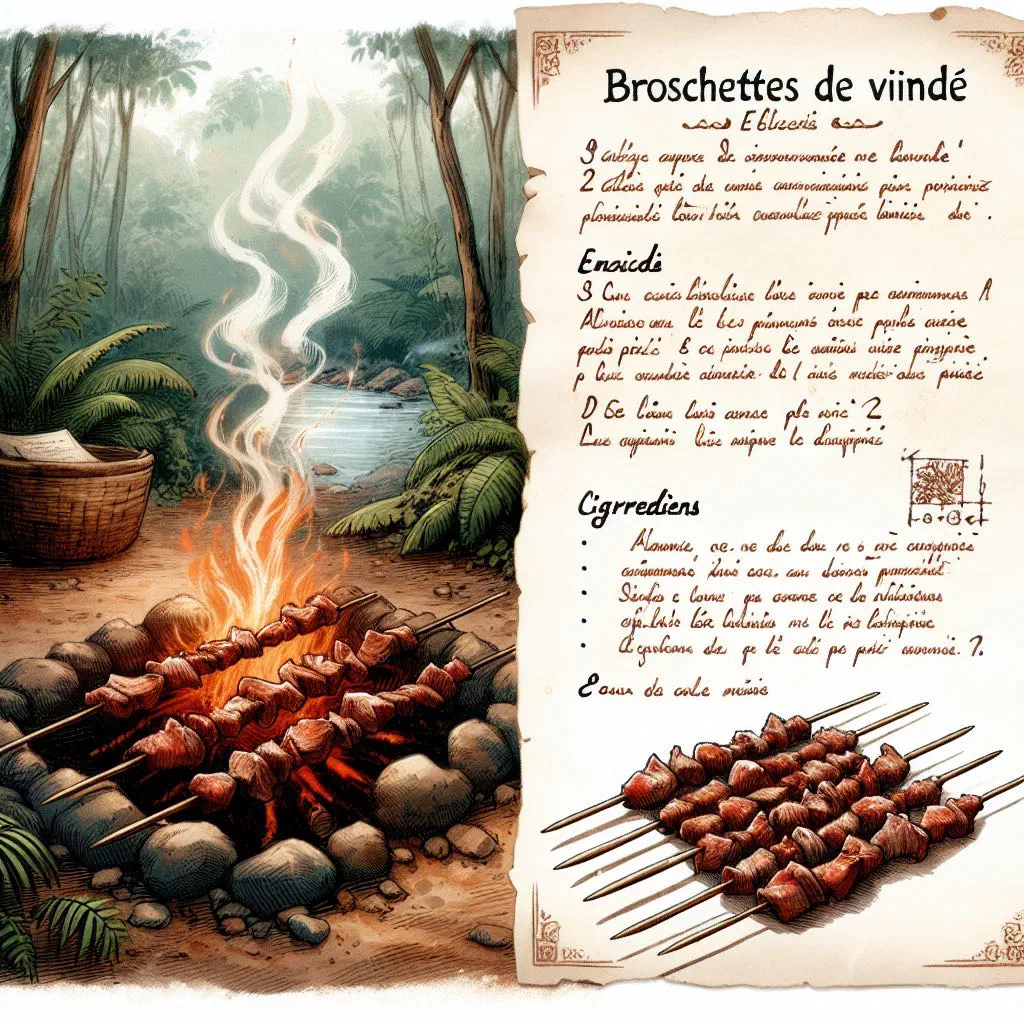 Grilled meat skewers on a plate with a bowl of spicy peanut sauce