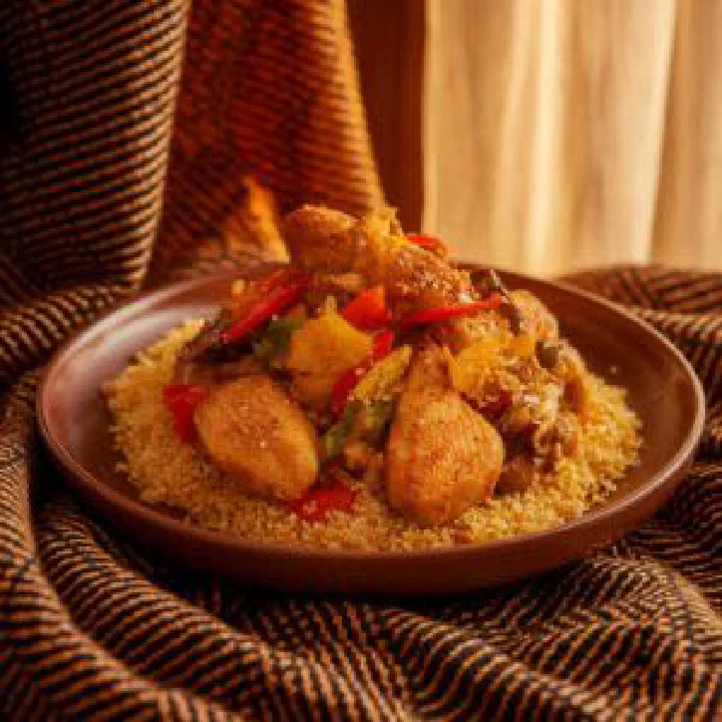 A bowl of Gambian kossan soured milk with toasted millet flour