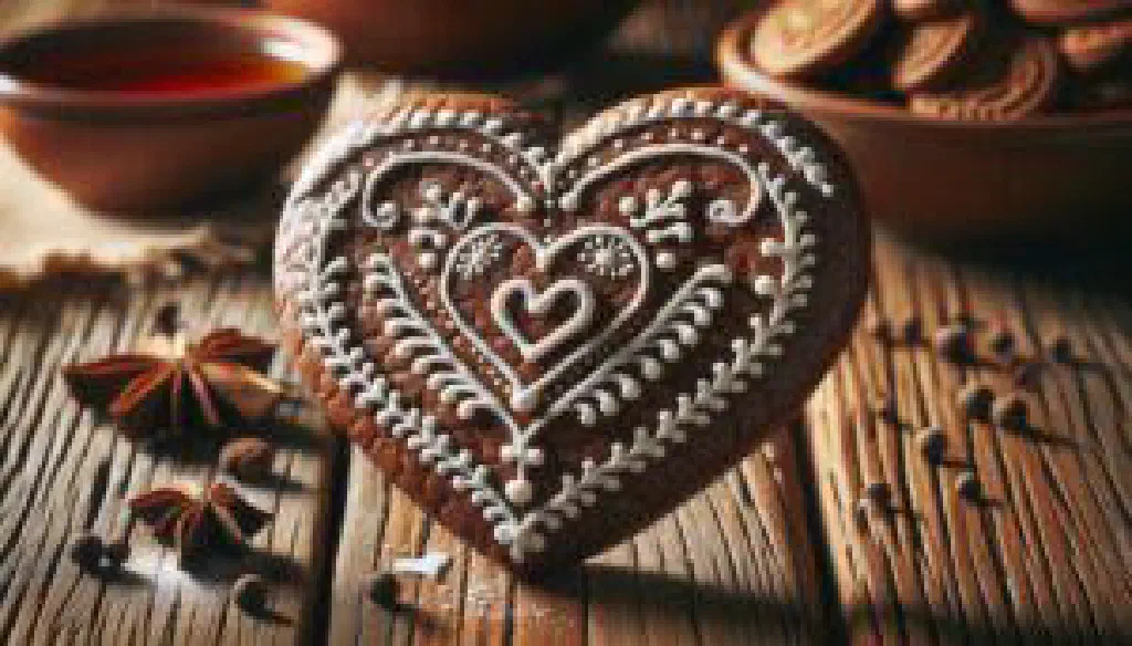 Soft, golden-brown lebkuchen spice cookies dusted with sugar