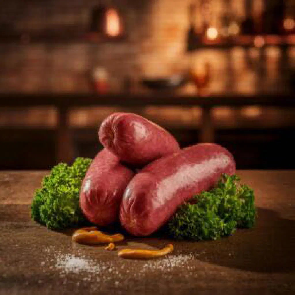 Grilled Nuremberg Rostbratwurst sausages served with sauerkraut and mustard