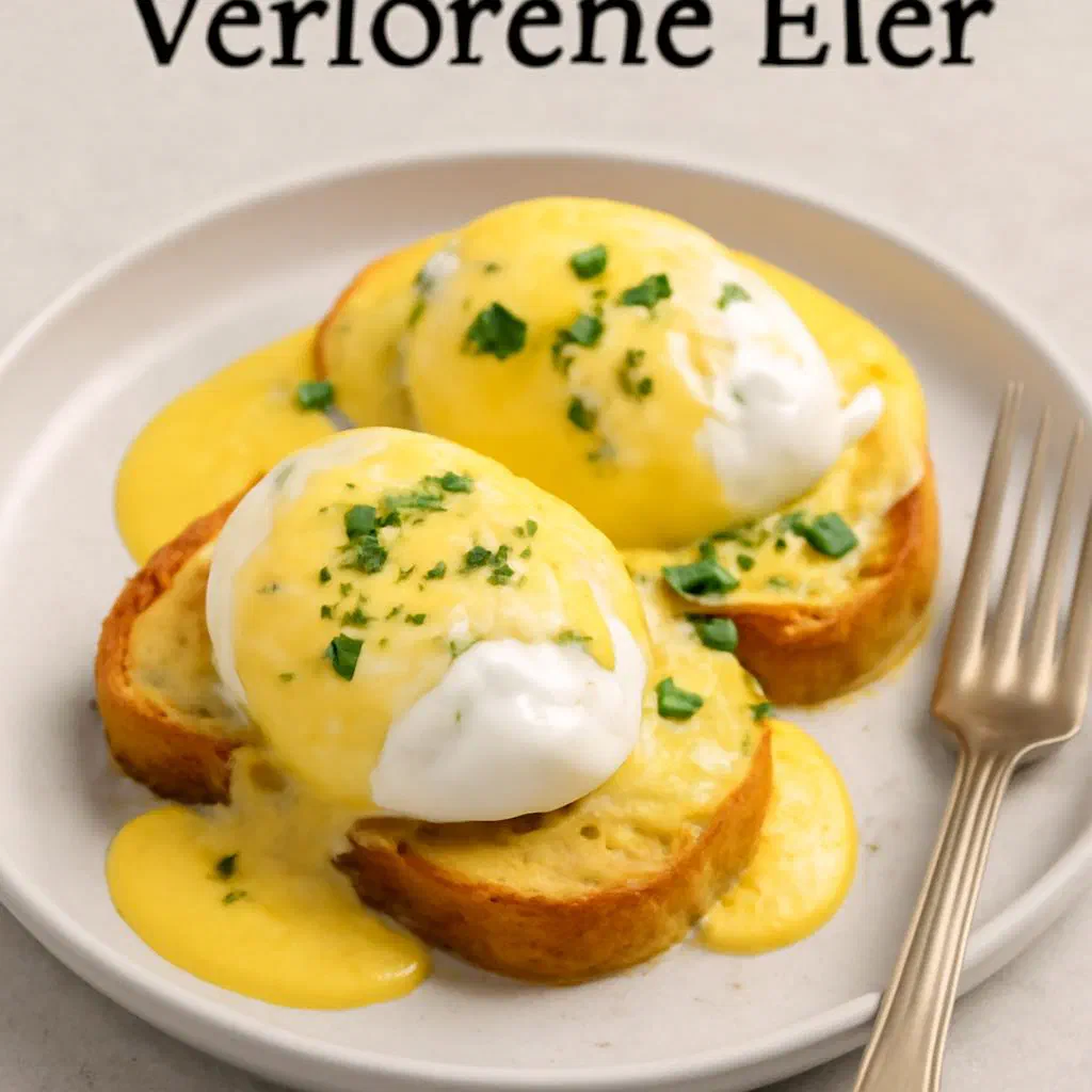 Poached eggs in creamy mustard sauce served with boiled potatoes
