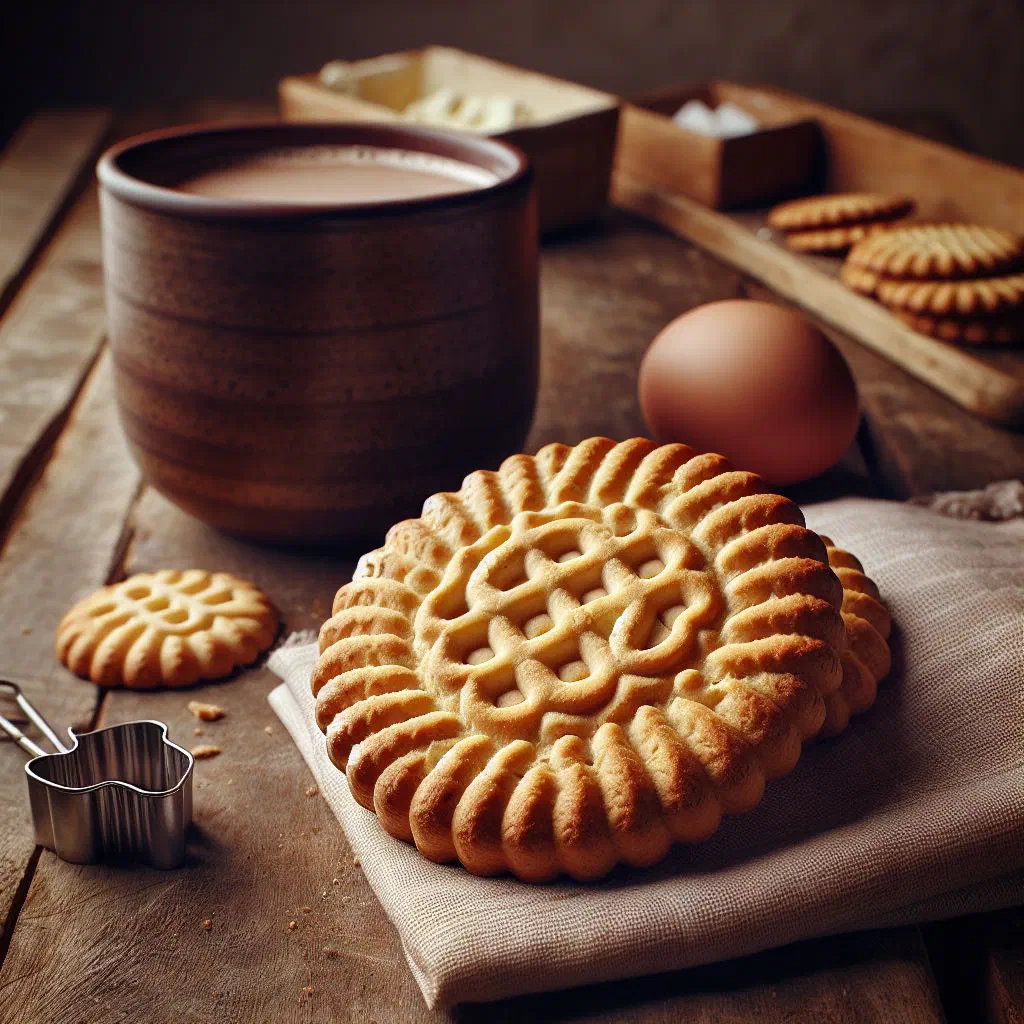Golden, crunchy Ayigbe biscuits cooling on a wire rack