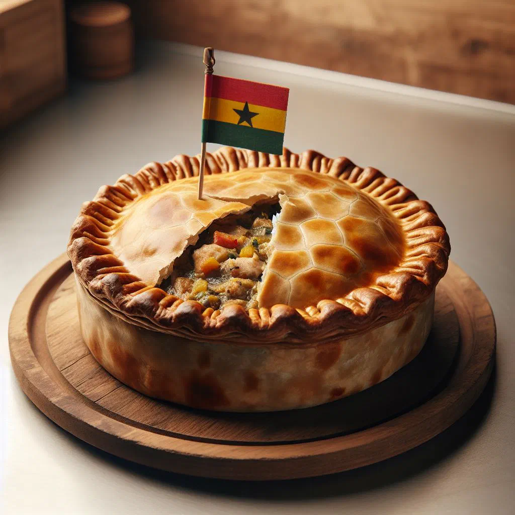 Golden-baked Ghanaian fish pies filled with spiced fish
