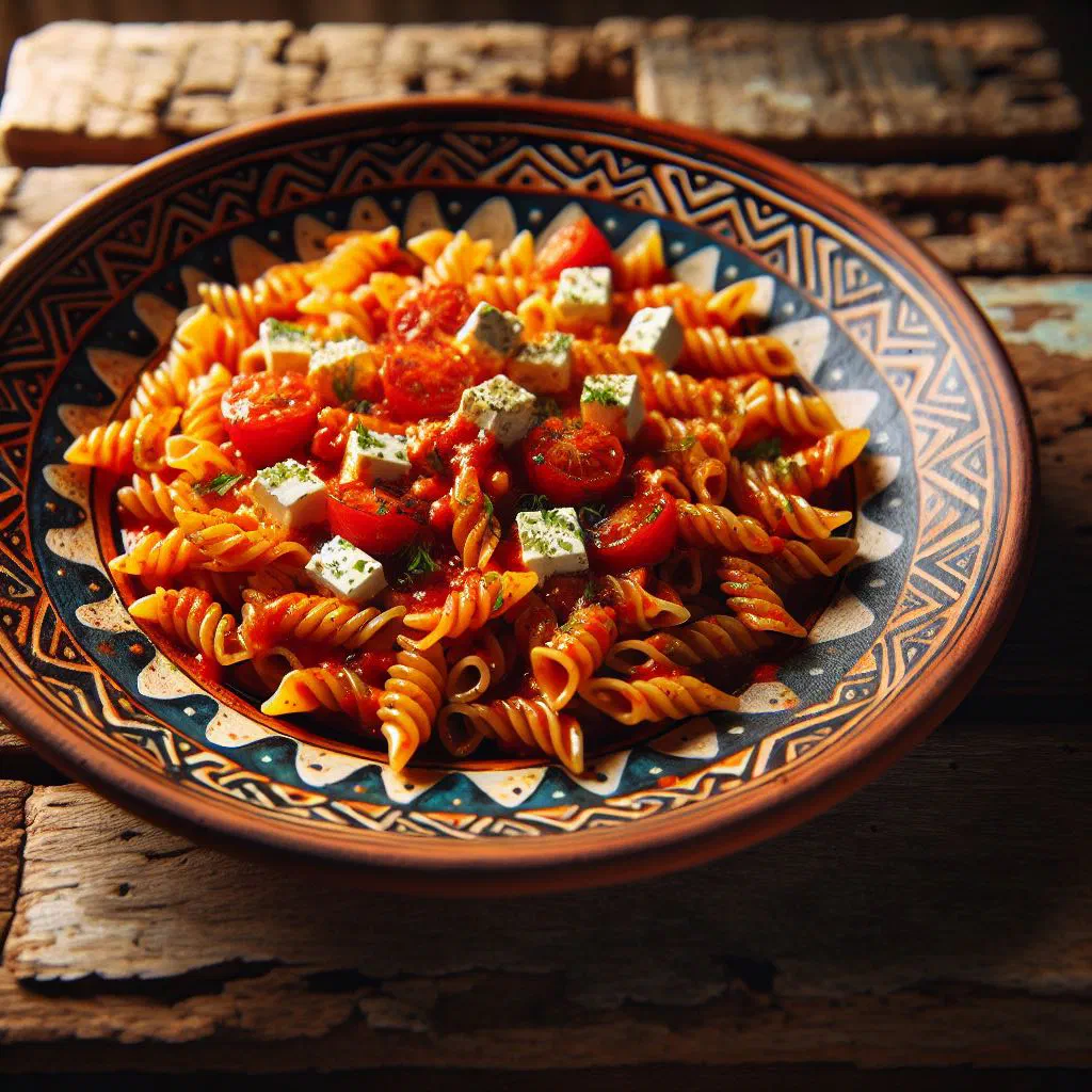 A bowl of Greek hilopites pasta tossed with olive oil and fresh herbs