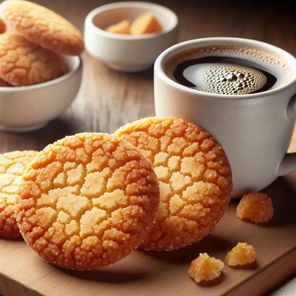 Round cinnamon-sugar Galletas Champurradas cookies on a plate