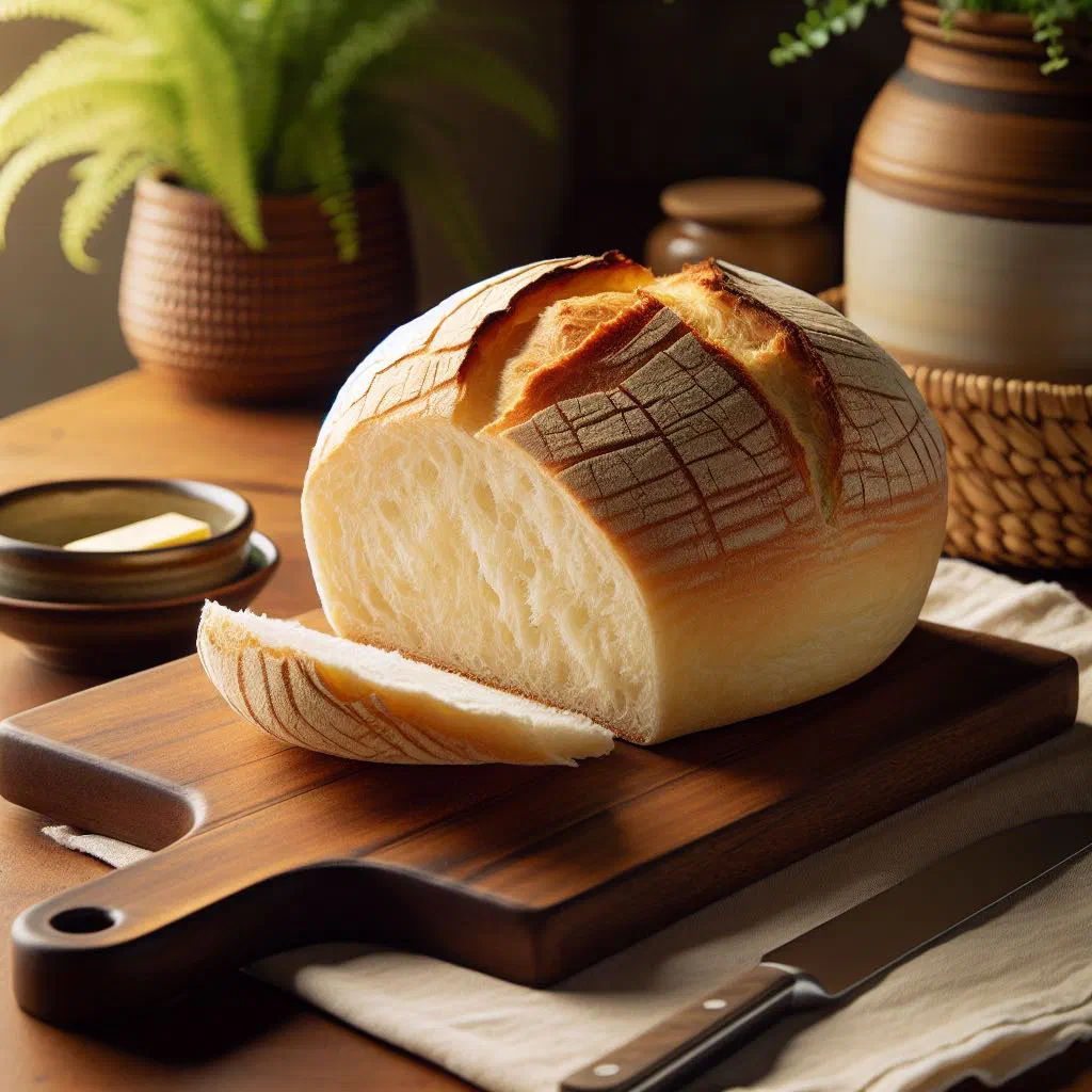 Golden pan-fried cassava bread slices served warm on a plate