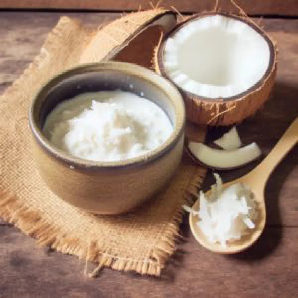 A creamy glass of Haitian cremas dusted with nutmeg and grated coconut