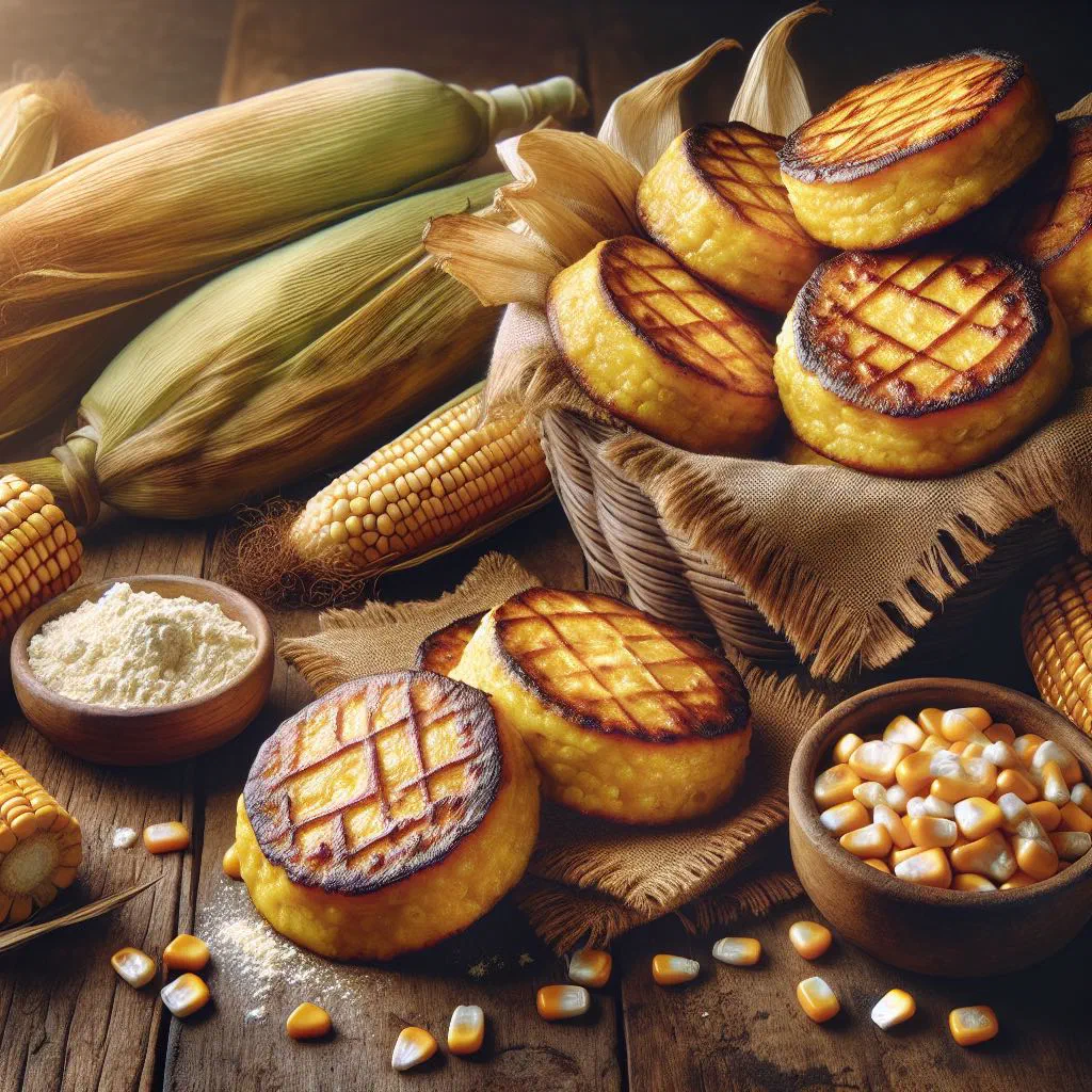 Golden griddled sweetcorn tortillas served with salsa
